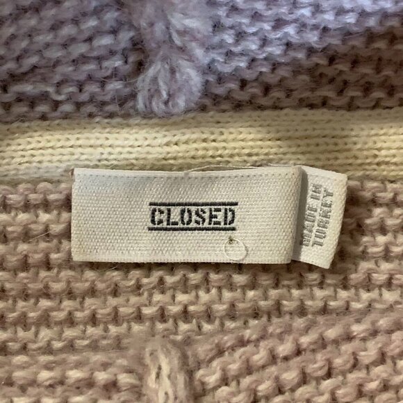 Closed Women's Knitted Italian Yarn Alpaca Merino Wool Blend Hoodie Size XS - Picture 6 of 13